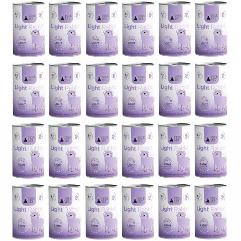 PAKA ZWIERZAKA Pepe Vet Light Mono Rabbit - vlhké krmivo pro psy - 24x400g - Fotogalerie 1