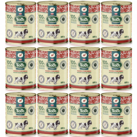 FOLK Mazurská lahodná srnčí – mokré krmivo pro psy – 12x800g - Fotogalerie 1