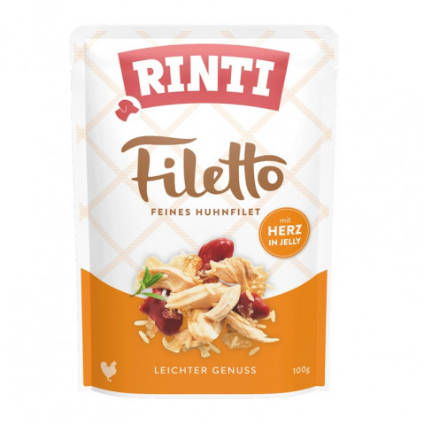 RINTI Filetto Chicken fillet with hearts - vlhké krmivo pro psy - 100g - Fotogalerie 1