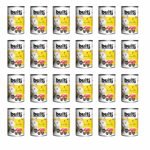BULTI Rich in duck - mokré krmivo pro kočky - 24x400g - Fotogalerie 1