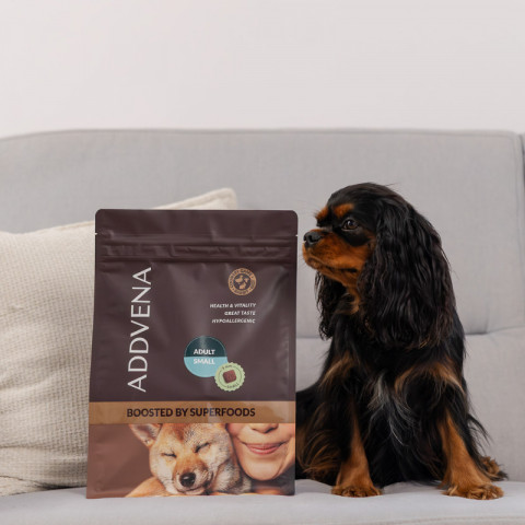 ADDVENA Boosted by superfoods Adult Small Beef – suché krmivo pro psy – 10 kg + 2,5 kg ZDARMA! - Fotogalerie 2