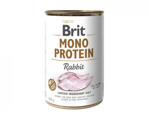 BRIT Mono Protein Rabbit - vlhké krmivo pro psy - 400 g - Fotogalerie 1