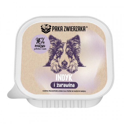 PAKA ZWIERZAKA Turkey and cranberries - vlhké krmivo pro psy - 150g - Fotogalerie 1