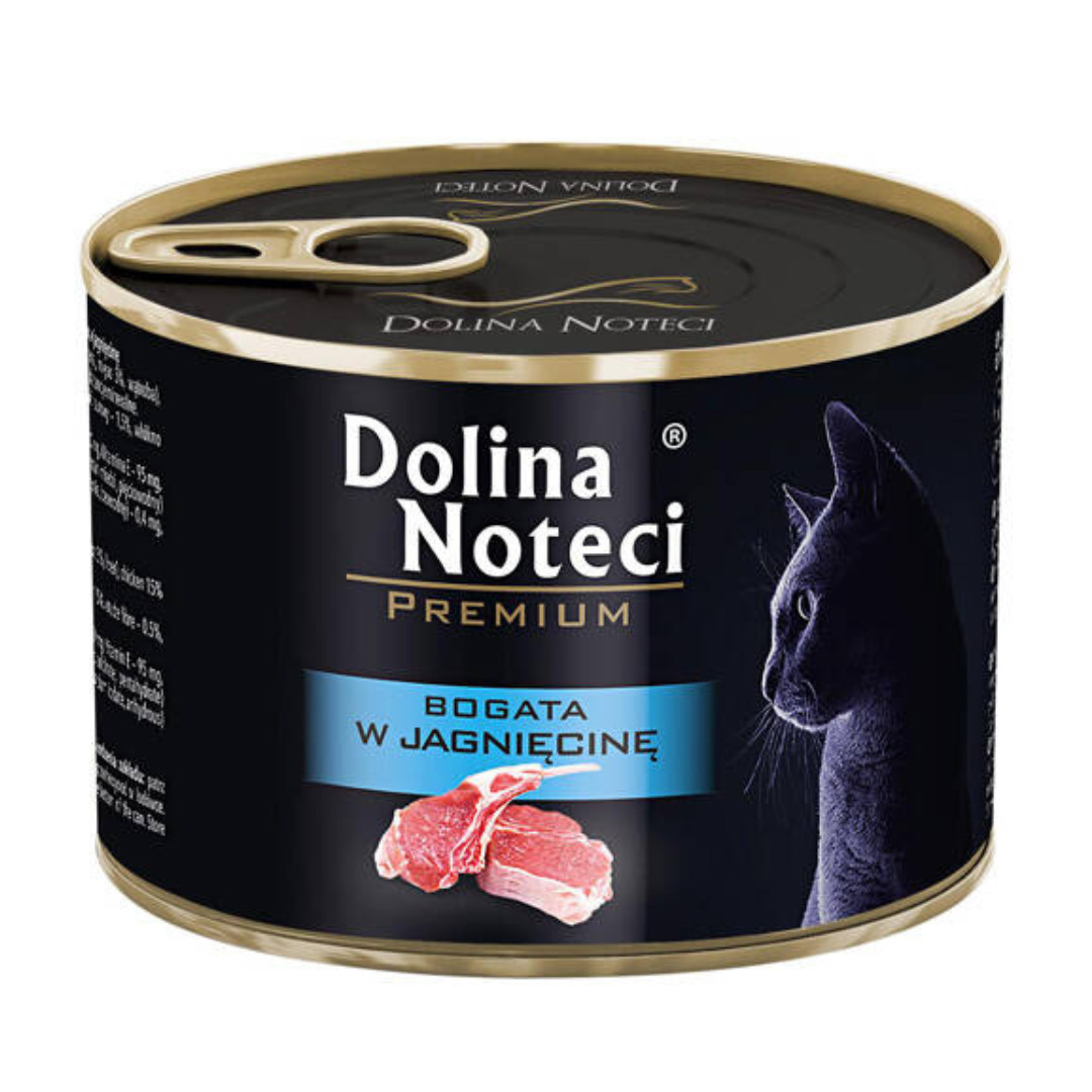 Dolina Noteci Premium bohaté jehněčí - mokré krmivo pro kočky - 185g - foto 1
