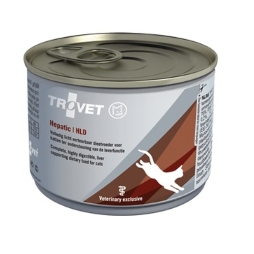 TROVET Hepatic HLD s kuřecím masem – mokré krmivo pro kočky – 12×200 g - foto 1