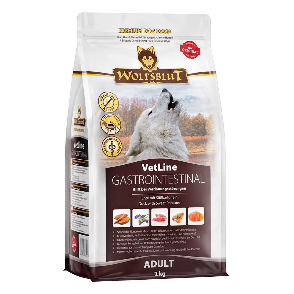 WOLFSBLUT VetLine Gastrointestinal Duck - suché krmivo pro psy - 2kg - foto 2