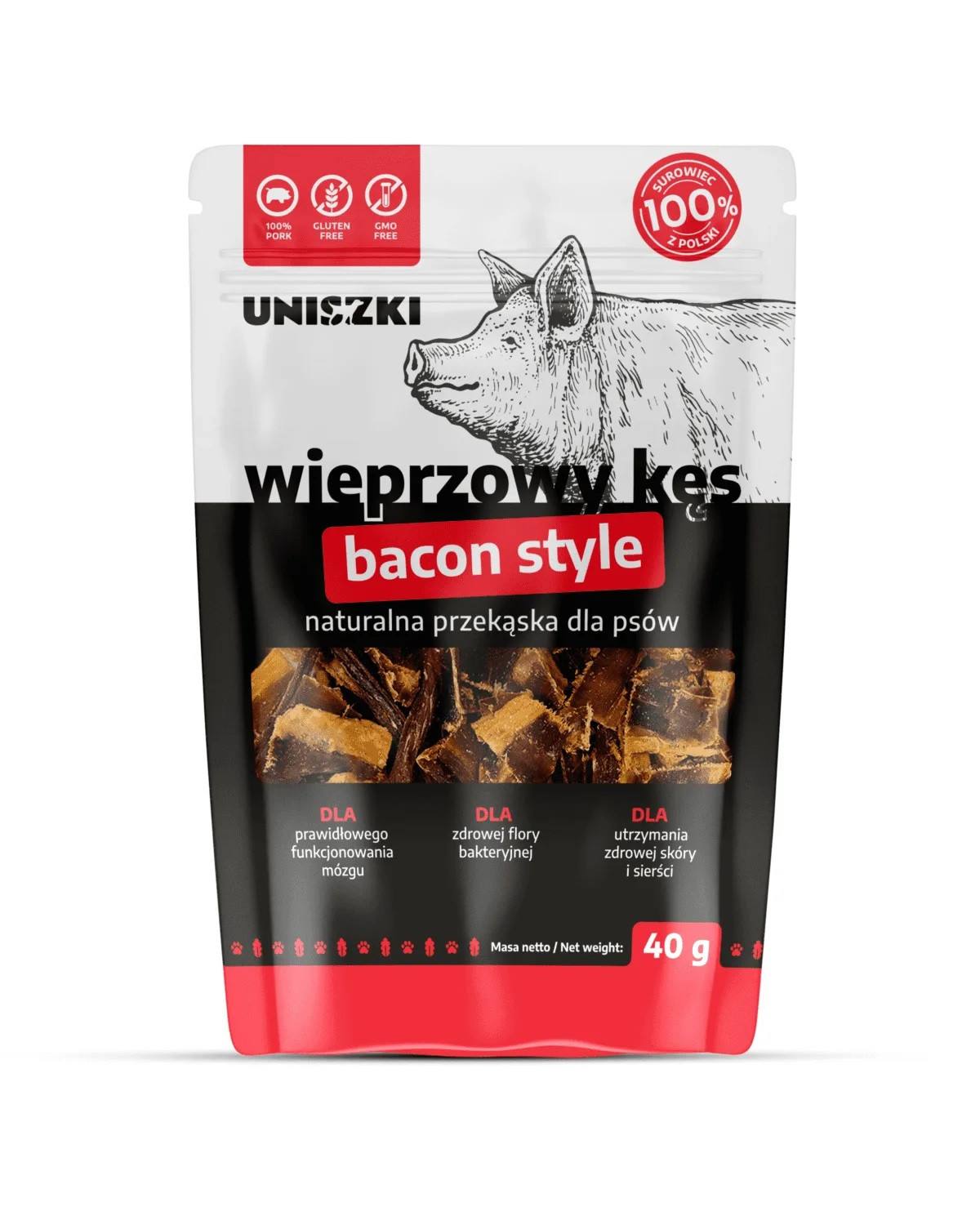 UNISZKI Vepřový kousek – pamlsek pro psy – 40 g - foto 1