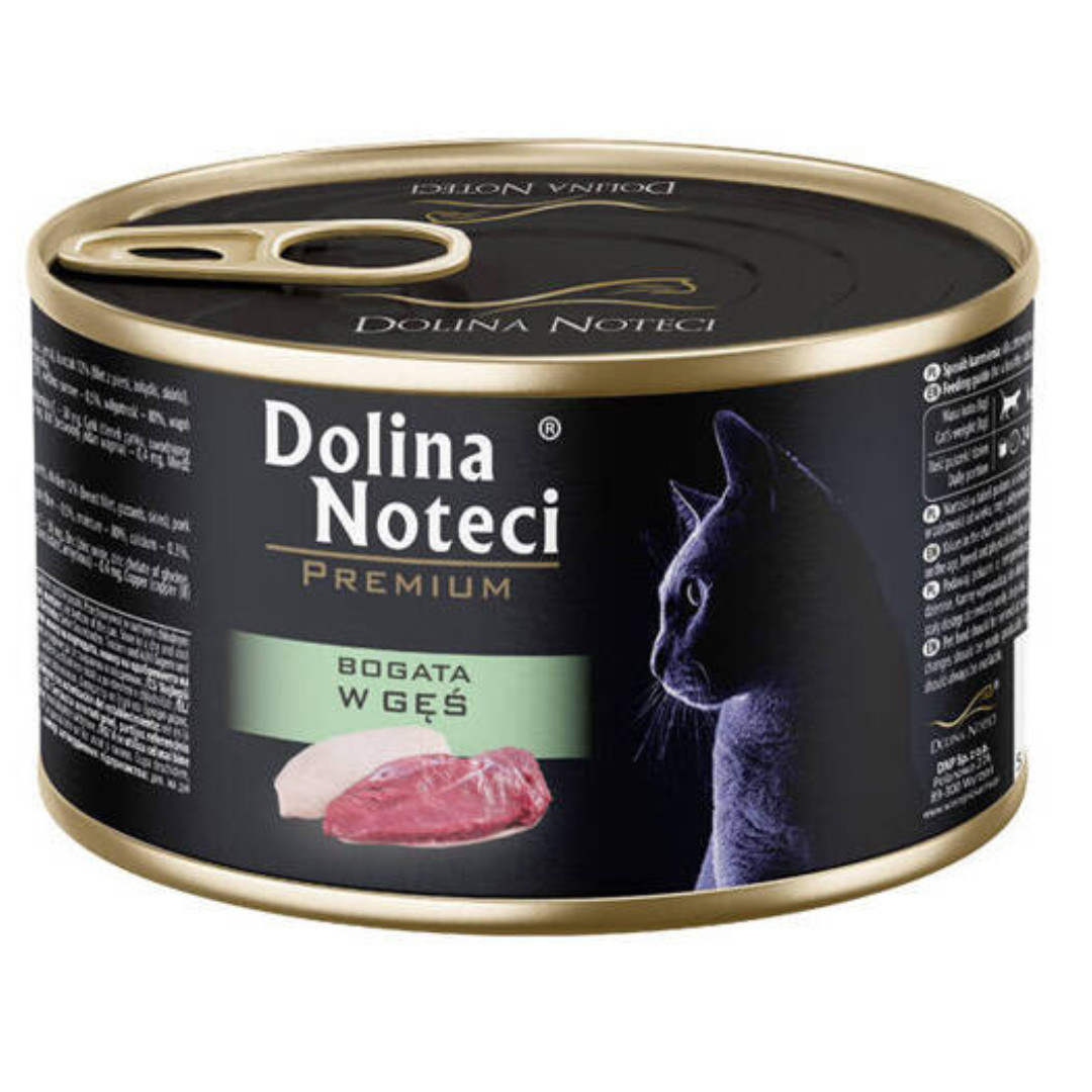 DOLINA NOTECI Premium Rich in goose - mokré krmivo pro kočky - 185g - foto 1