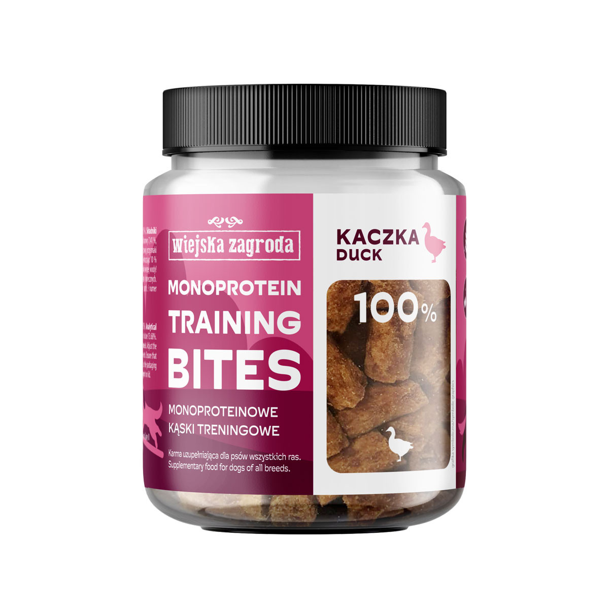 WIEJSKA ZAGRODA Monoprotein training bites Duck - pamlsek pro psa - 150g - foto 1
