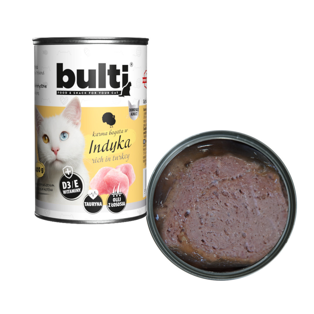 BULTI Rich in turkey - mokré krmivo pro kočky - 400g - foto 1