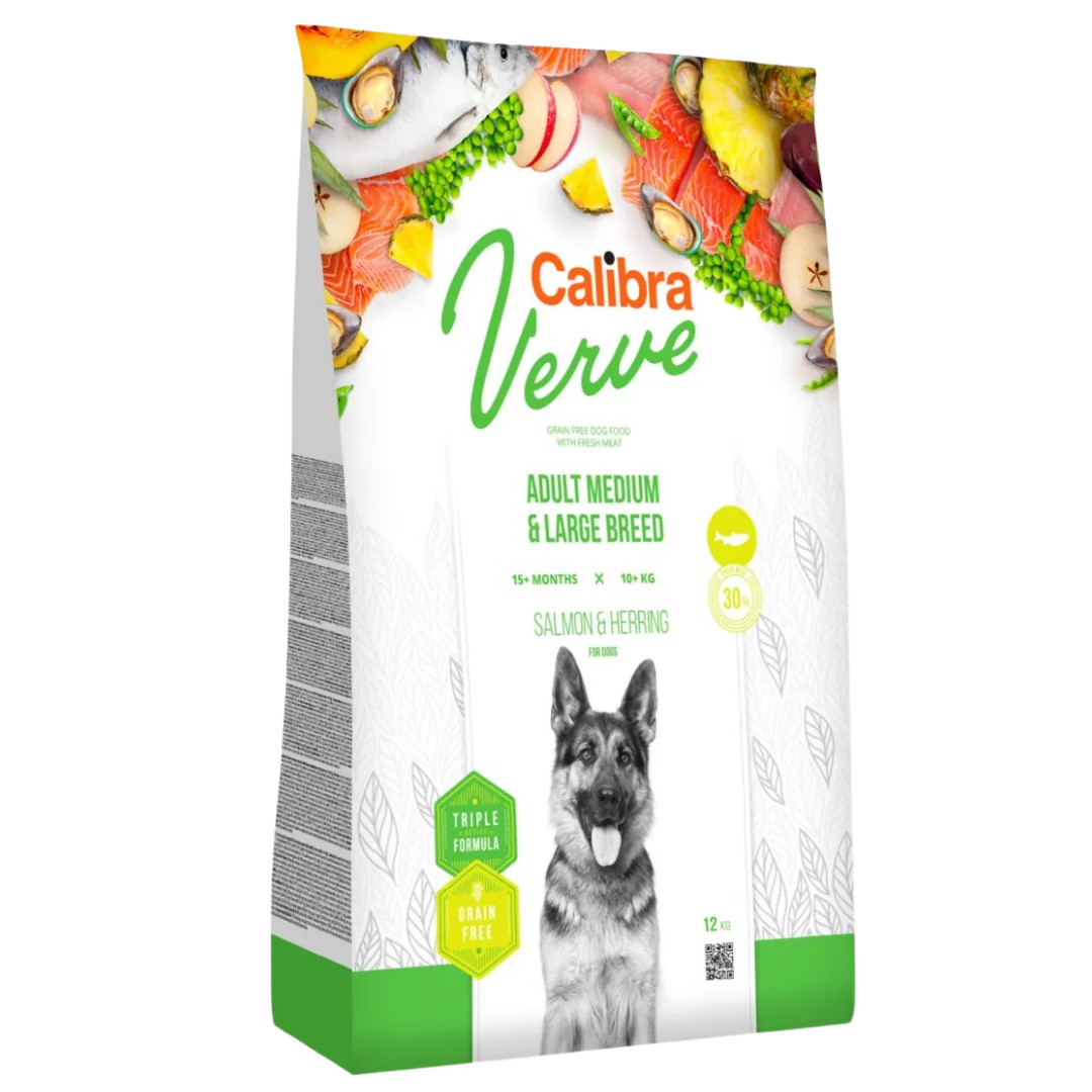 CALIBRA Verve Medium & Large Salmon and Herring - suché krmivo pro psy - 12kg - foto 1