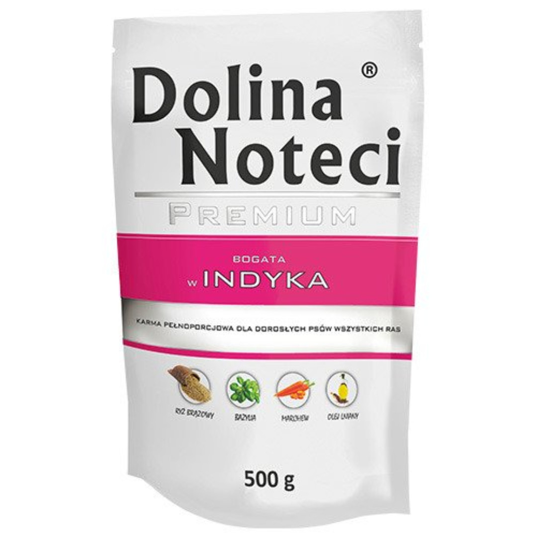 DOLINA NOTECI Premium Rich in turkey - Mokré krmivo pro psy - 500 g - foto 1