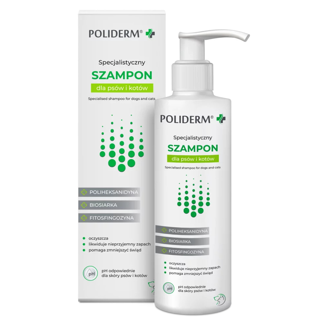JM SANTE Poliderm - šampon proti lupům pro psy a kočky – 250 ml - foto 2