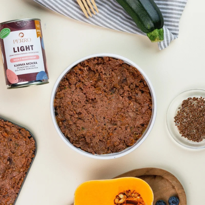 PERRO Light Goat with vegetables - vlhké krmivo pro psy - 400g - foto 3