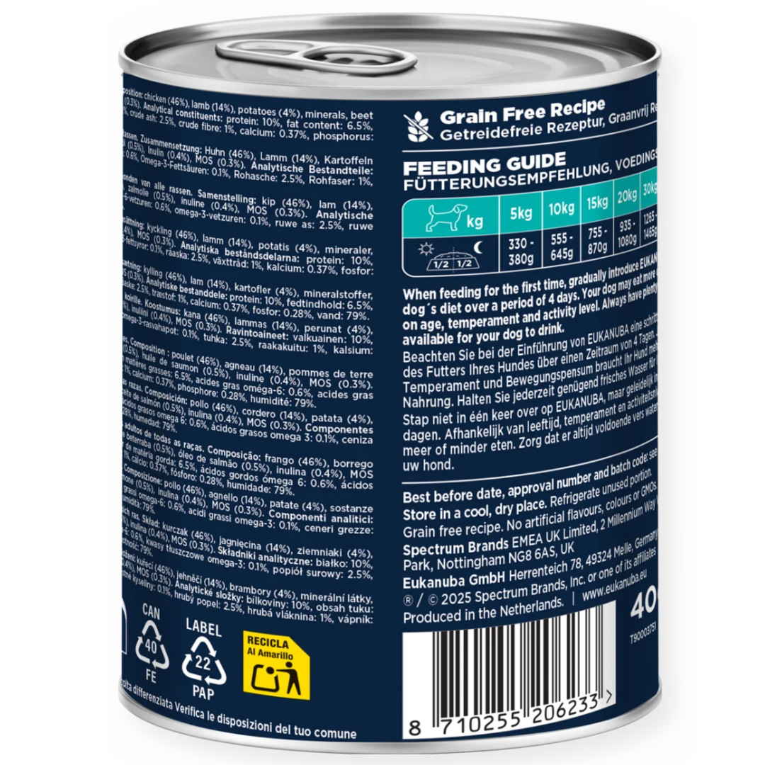 EUKANUBA Life Care Rich in lamb and potatoes - vlhké krmivo pro psy - 400g - foto 2
