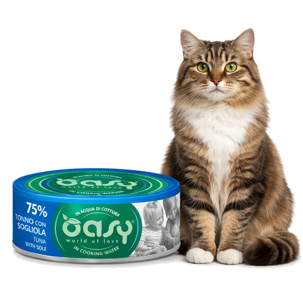 OASY More Love Tuna with sole - mokré krmivo pro kočky - 70g - foto 2