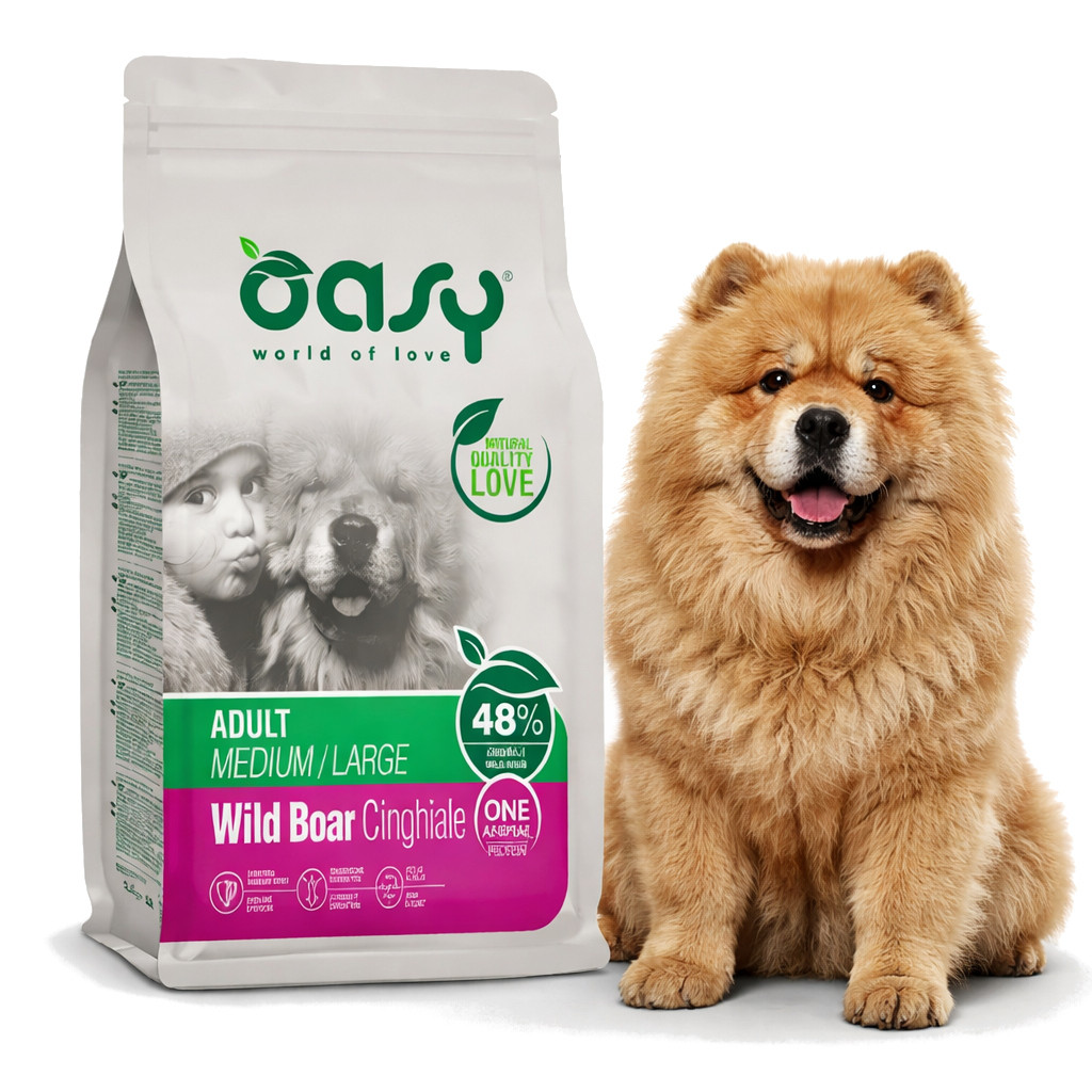 OASY One Animal Protein Adult Medium/Large Wild Boar - suché krmivo pro psy - 12kg - foto 2