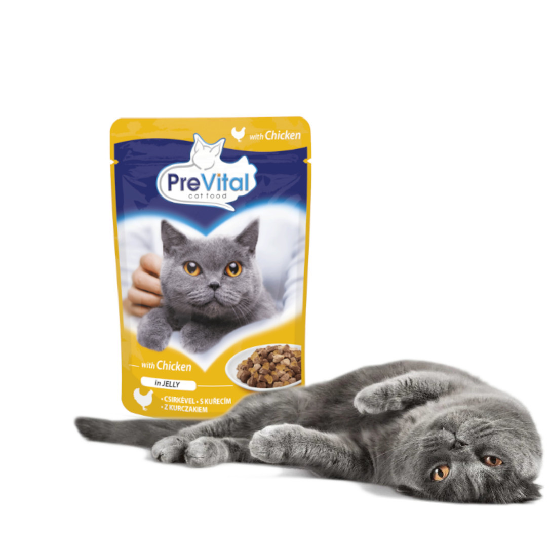 PREVITAL Chicken in jelly - mokré krmivo pro kočky - 100g - foto 4