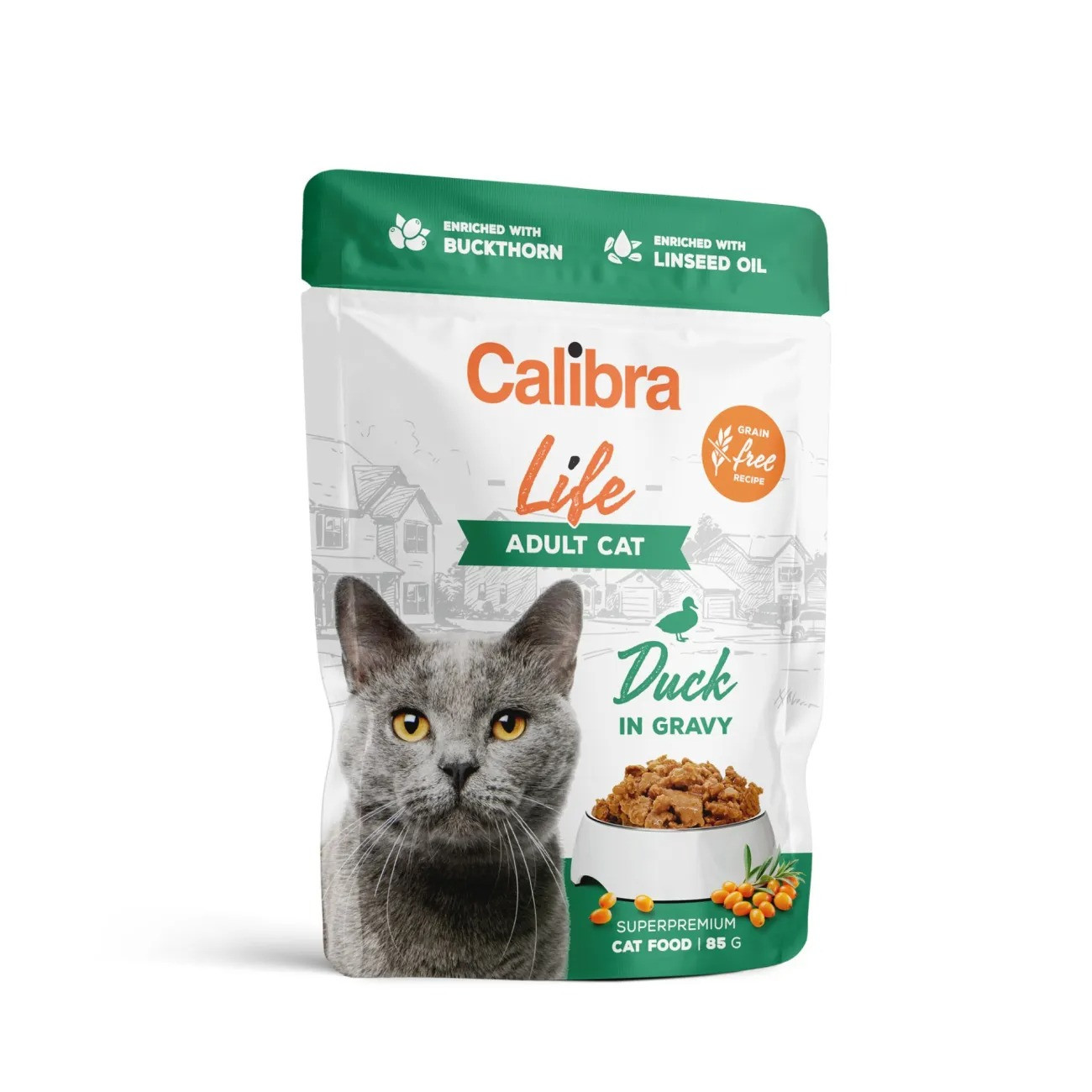 CALIBRA Cat Life Adult Duck in gravy - mokré krmivo pro kočky - 6x85g - foto 1