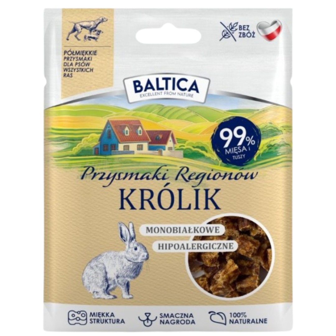 BALTICA Przysmaki regionów Monoprotein Rabbit - pamlsek pro psa - 30g - foto 1
