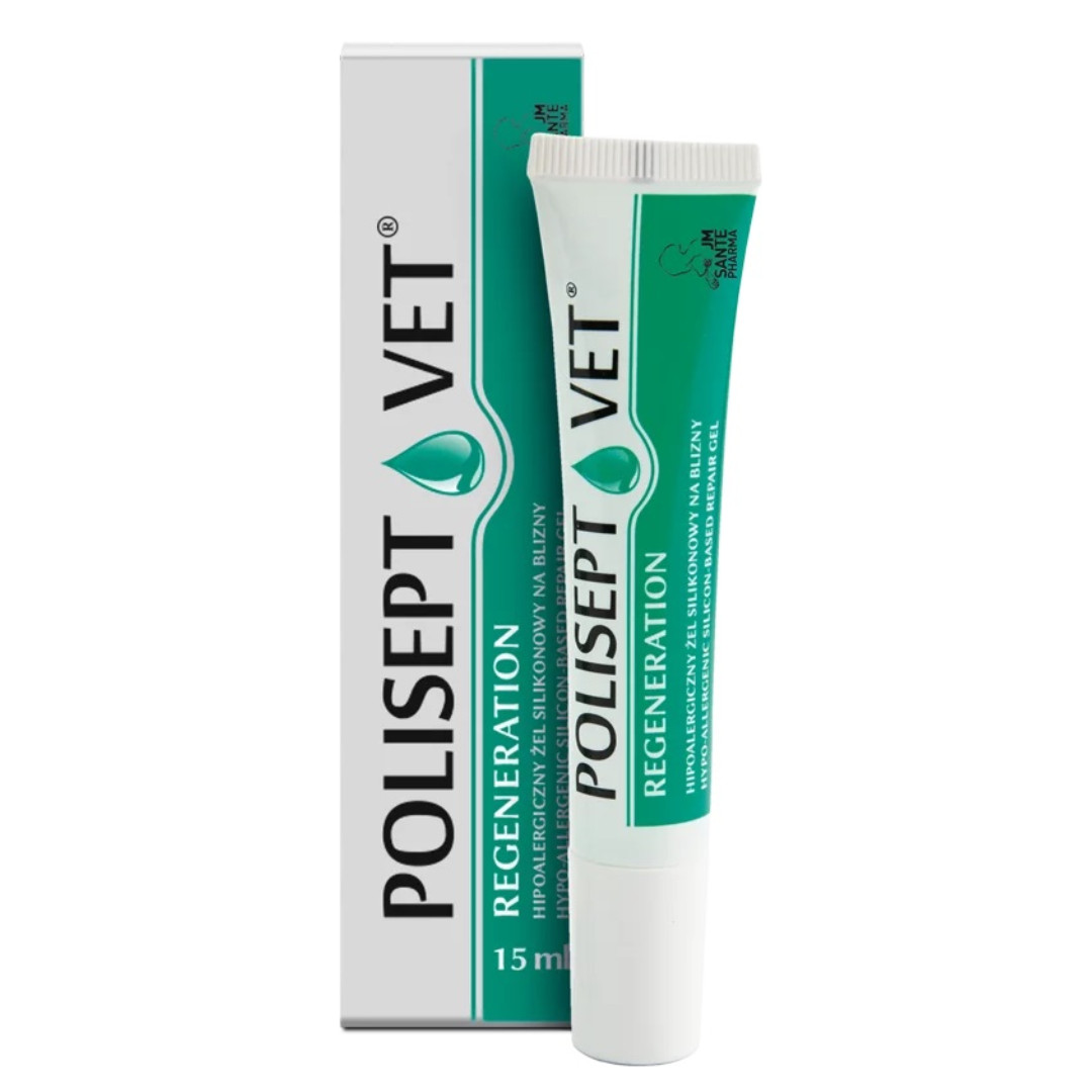 JM SANTE Polisept Vet Regeneration - ochranný gel pro psy a kočky – 15 ml - foto 2