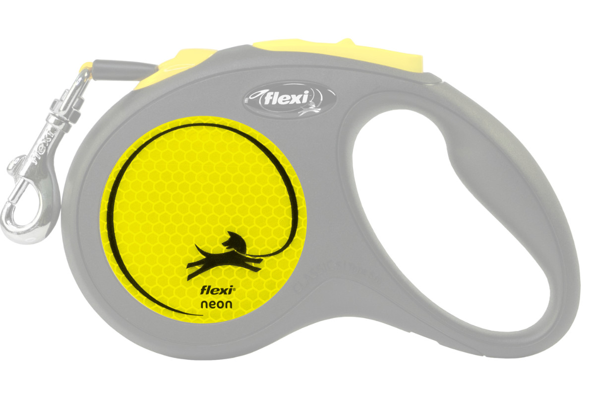 Flexi New NEON 5 m Černá, Žlutá Pes Zatahovací vodítko - foto 3