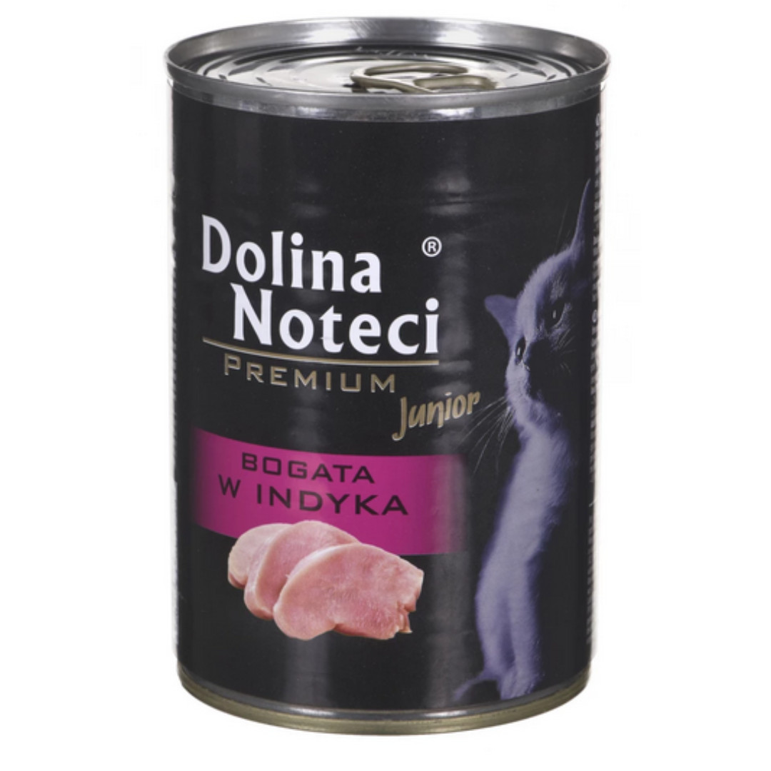 Dolina Noteci Premium Junior bohatý na krůtu - Mokré krmivo pro kočky - 400 g - foto 1