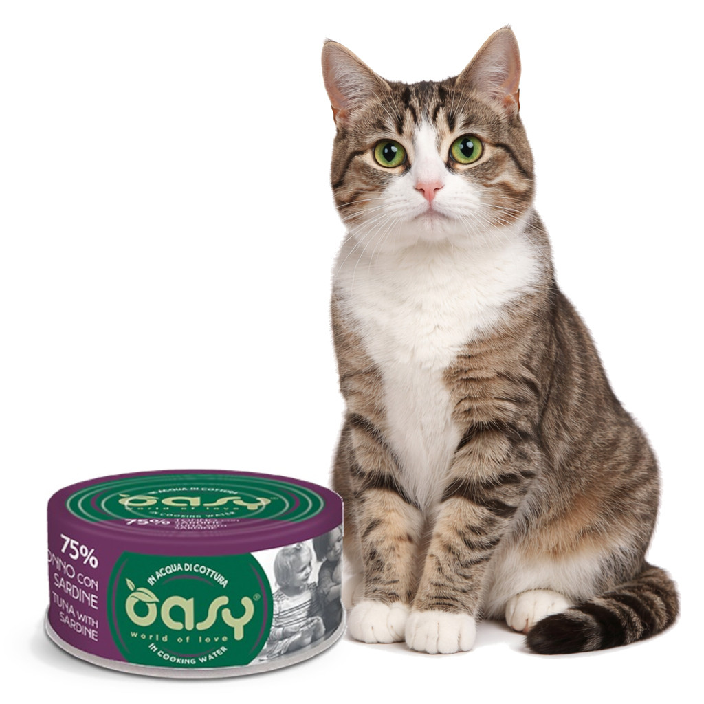 OASY More Love Tuna with sardine - mokré krmivo pro kočky - 70g - foto 2