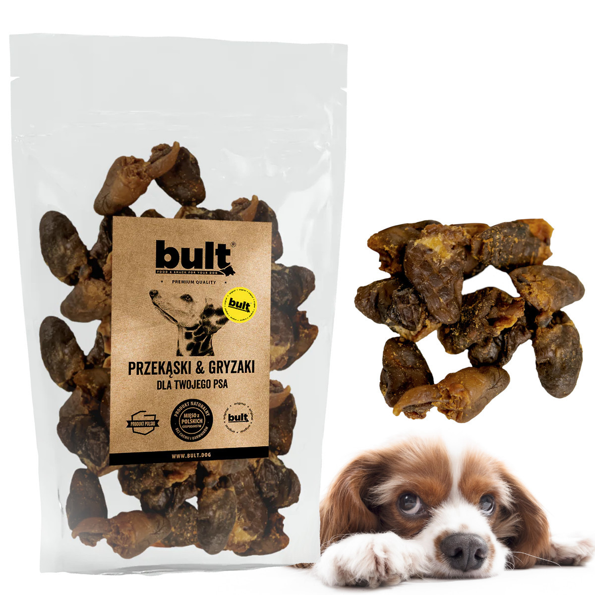 BULT Poultry hearts - pamlsek pro psa - 200g. - foto 3