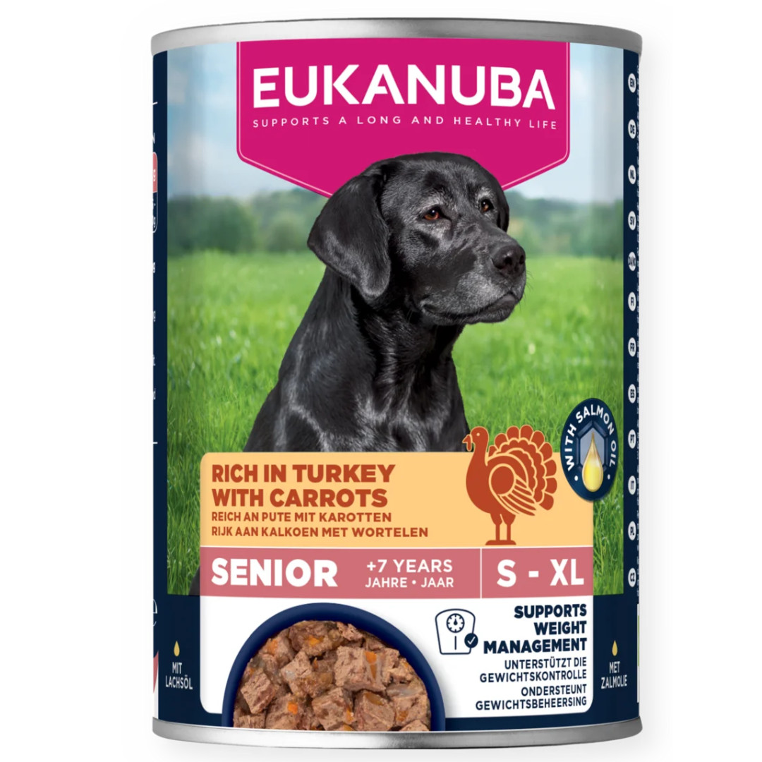 EUKANUBA Life Care Senior MIX příchutí - vlhké krmivo pro psy - 24x400g - foto 3