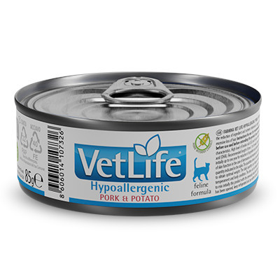 FARMINA Vet Life Hypoallergenic Pork & Potato - mokré krmivo pro kočky - 85 g - foto 4