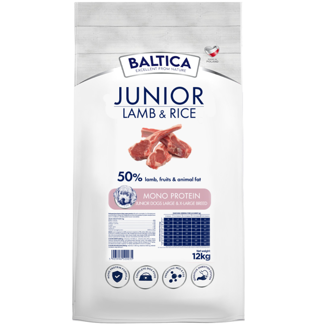 BALTICA Nutraceutic Junior Lamb & Rice L/XL - suché krmivo pro psy - 12kg - foto 1