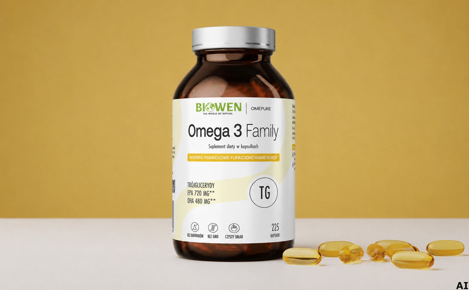 BIOWEN Omega 3 TG Family 720mg EPA, 480mg DHA – doplněk stravy pro lidi – 225 kapslí - foto 4