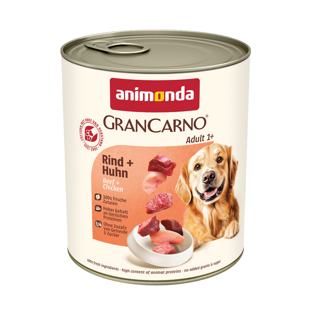 ANIMONDA GranCarno Beef with chicken - vlhké krmivo pro psy - 800g - foto 1