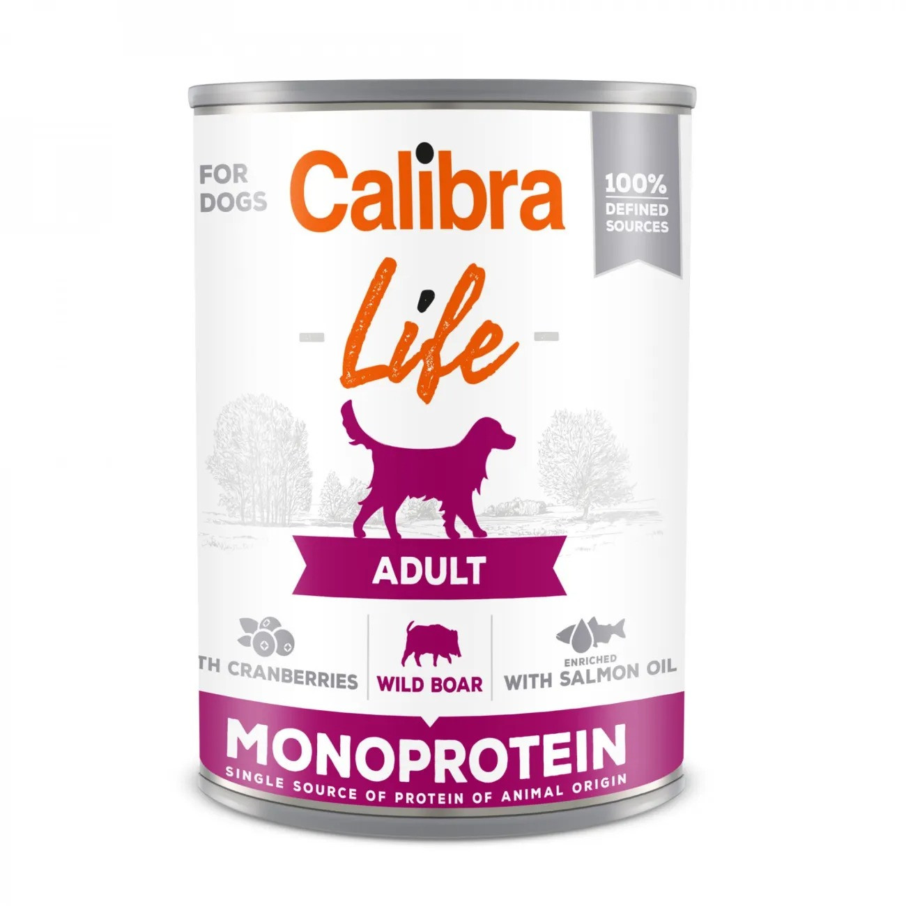 CALIBRA Dog Life Adult Monoprotein MIX - mokré krmivo pro psy - 6x400g - foto 5