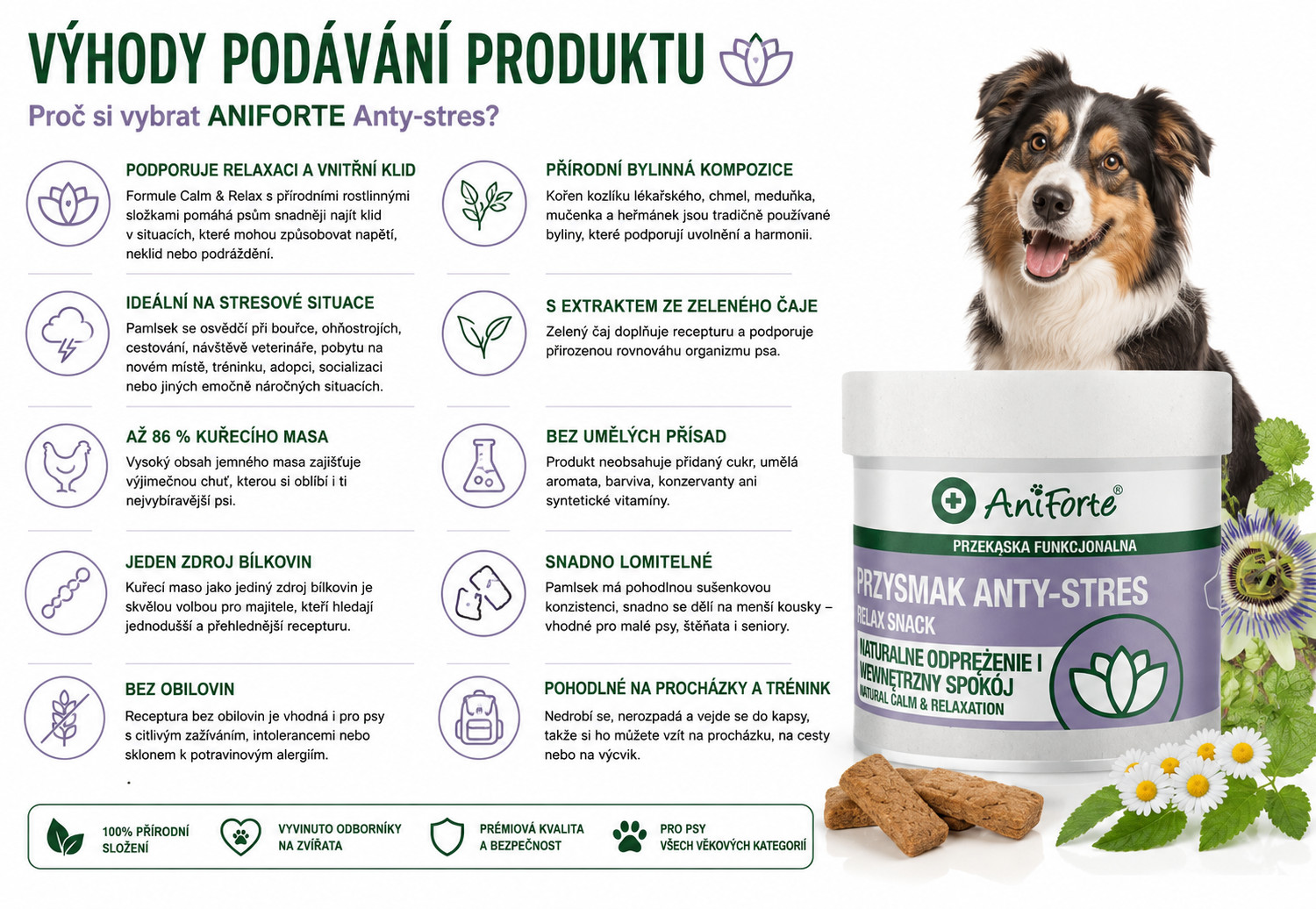 ANIFORTE Relax snack - pamlsek pro psa - 50g - foto 1