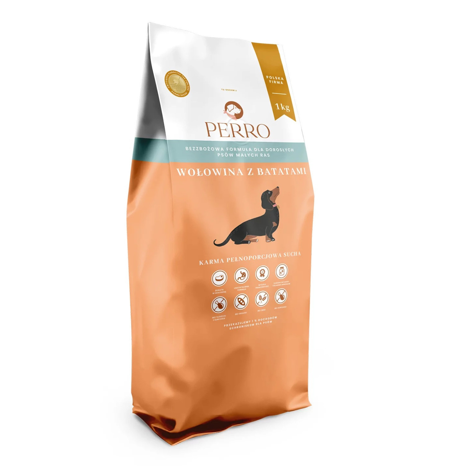 PERRO Beef with sweet potatoes Small breeds - suché krmivo pro psy - 1kg - foto 1