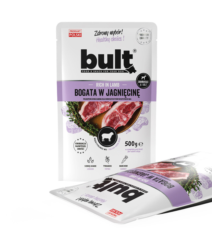 BULT Mleté maso bohaté na jehněčí - vlhké krmivo pro psy - 6x500g - foto 1