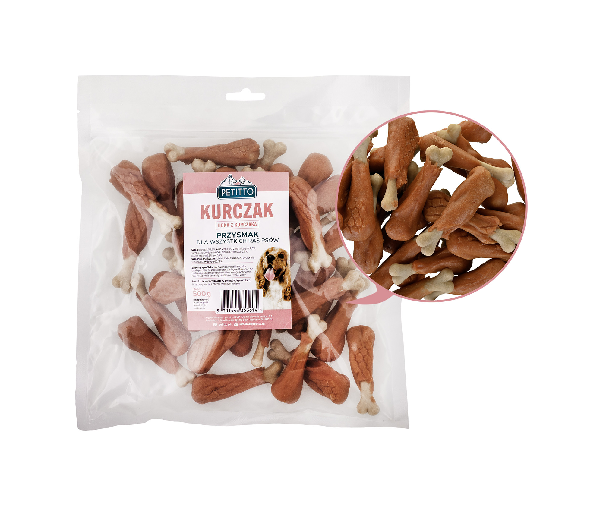 PETITTO Chicken legs - pamlsek pro psa - 500g - foto 1