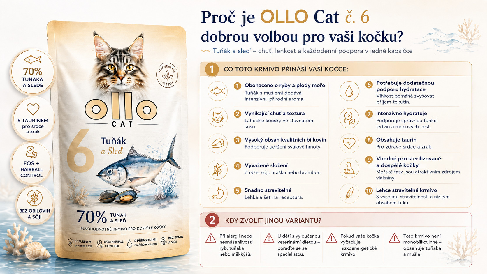 OLLO Cat No. 6 Tuna and mussels - mokré krmivo pro kočky - 85g - foto 5