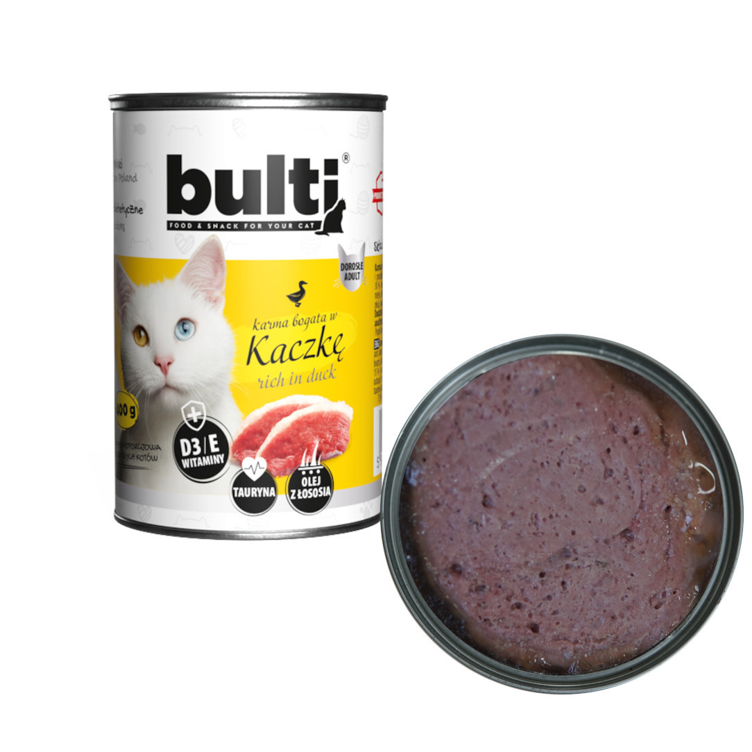 BULTI Rich in duck - mokré krmivo pro kočky - 400g - foto 1
