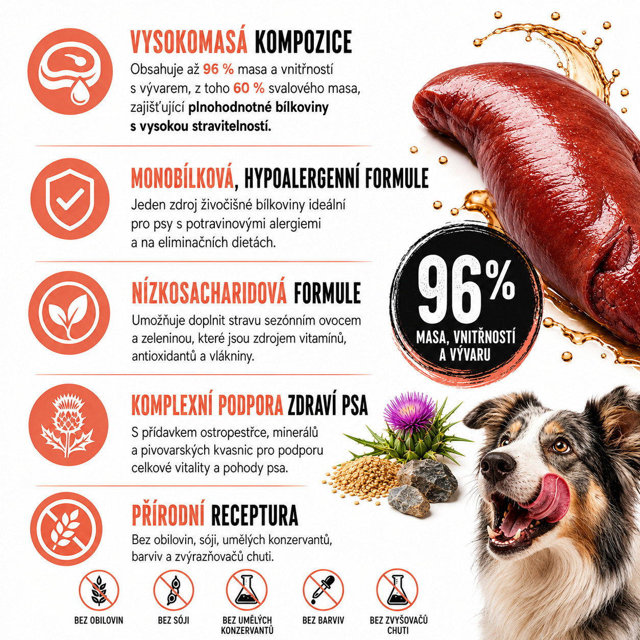 JOHN DOG Pure Black Mono Bažant - vlhké krmivo pro psy - 400g - foto 2