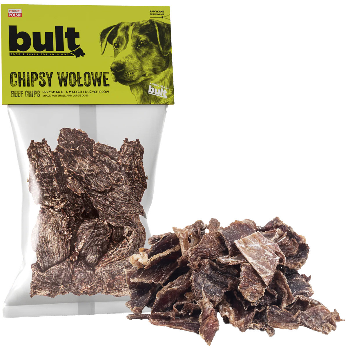 BULT Beef chips - pamlsek pro psa - 150g. - foto 3