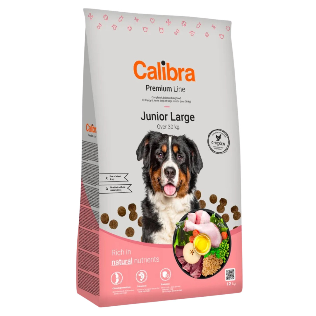 CALIBRA Premium Line Junior Large Chicken - suché krmivo pro psy - 12kg - foto 1