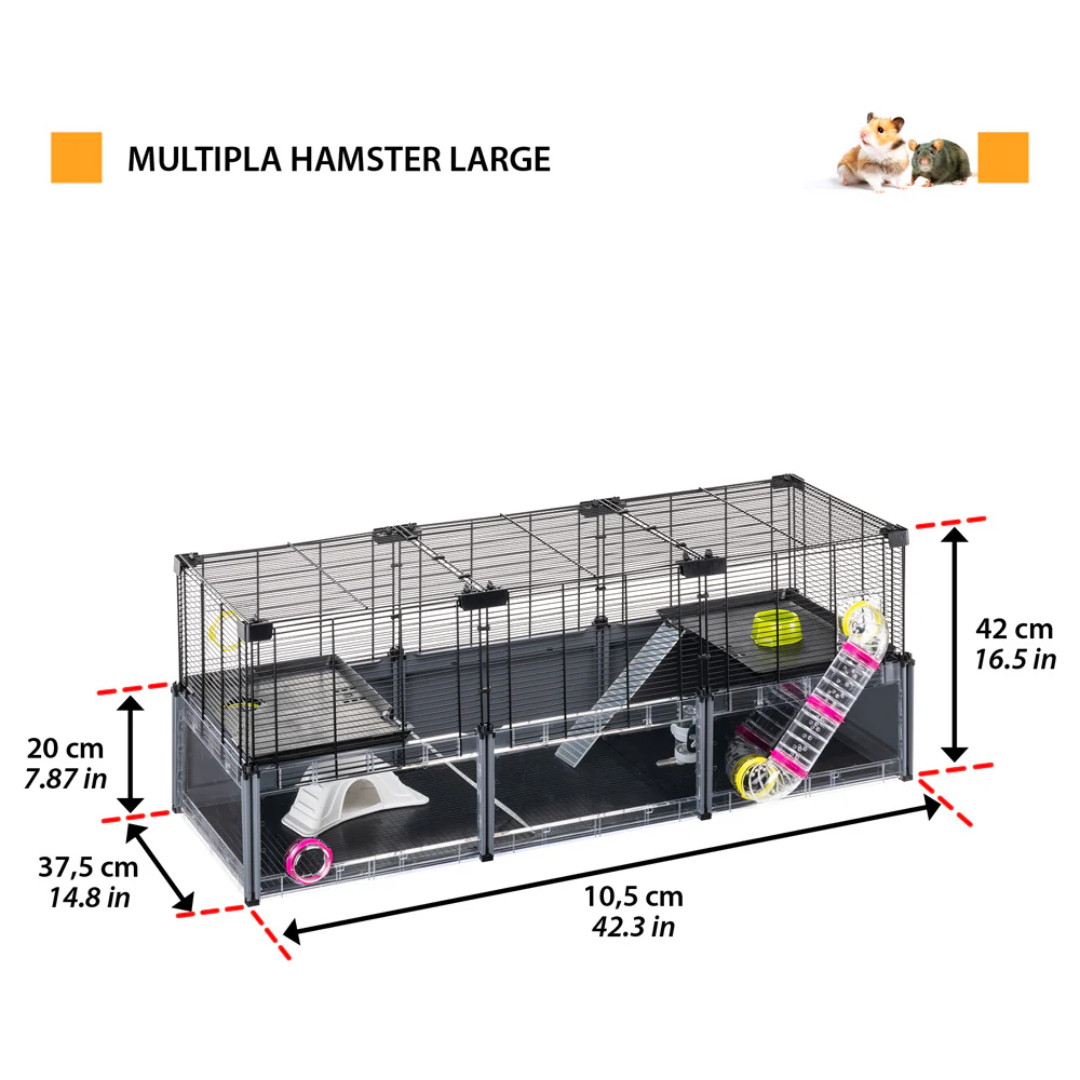 FERPLAST Multipla hamster large - klec pro hlodavce - 107,5 x 37,5 x 42 cm - foto 2