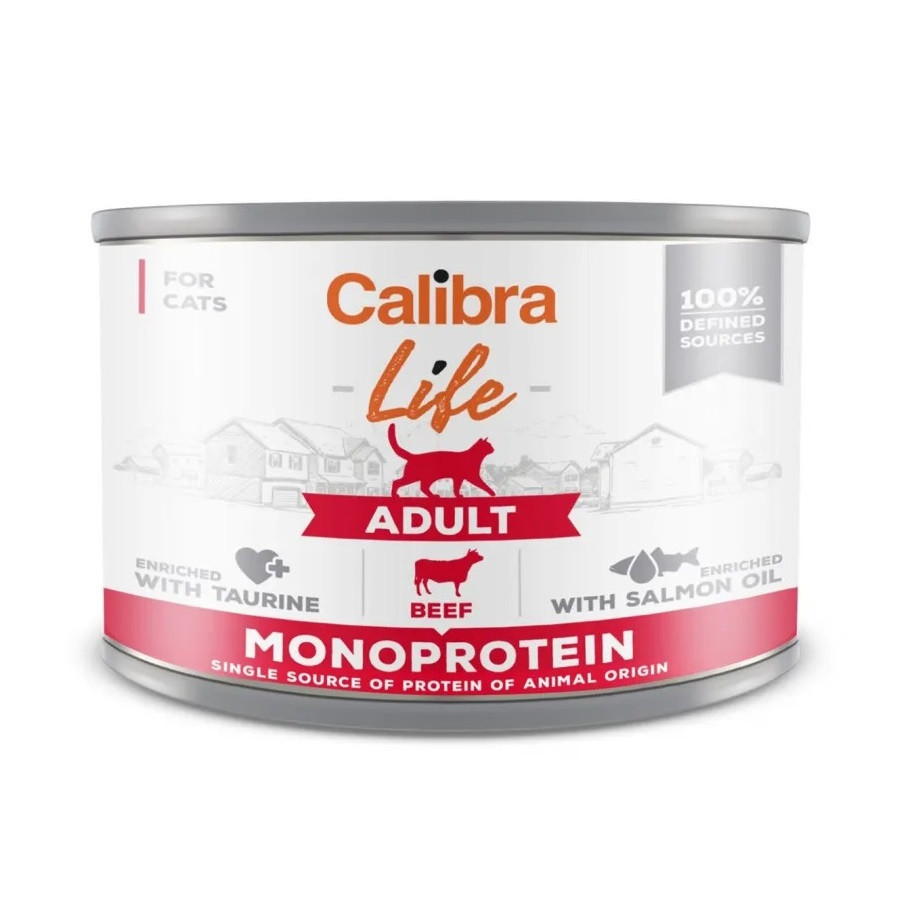CALIBRA Cat Life Adult Beef - mokré krmivo pro kočky - 200g - foto 1