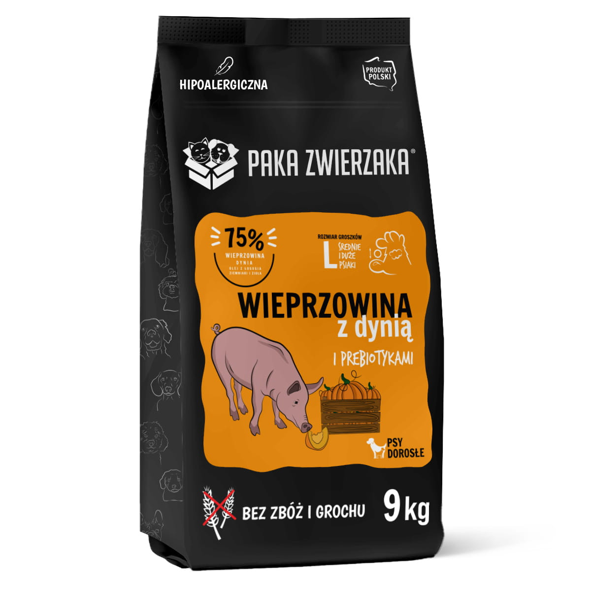 PAKA ZWIERZAKA Pork with pumpkin L - suché krmivo pro psy - 9kg - foto 1