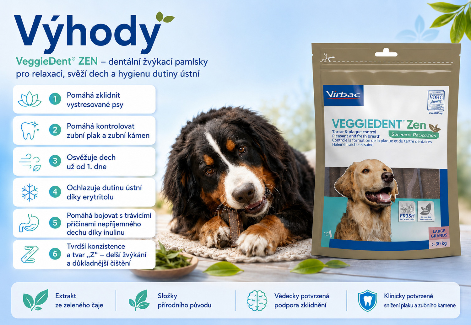 VIRBAC Veggiedent Zen L - psí pamlsek - 502,5g - foto 1