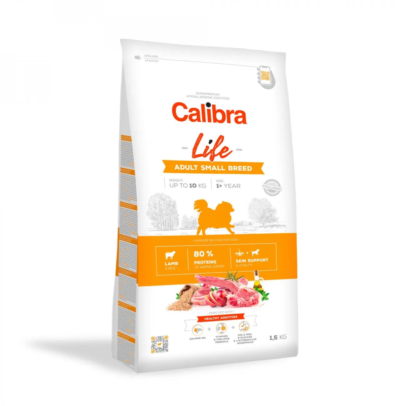 CALIBRA Dog Life Adult Small Breed Lamb - suché krmivo pro psy - 1,5kg - foto 1