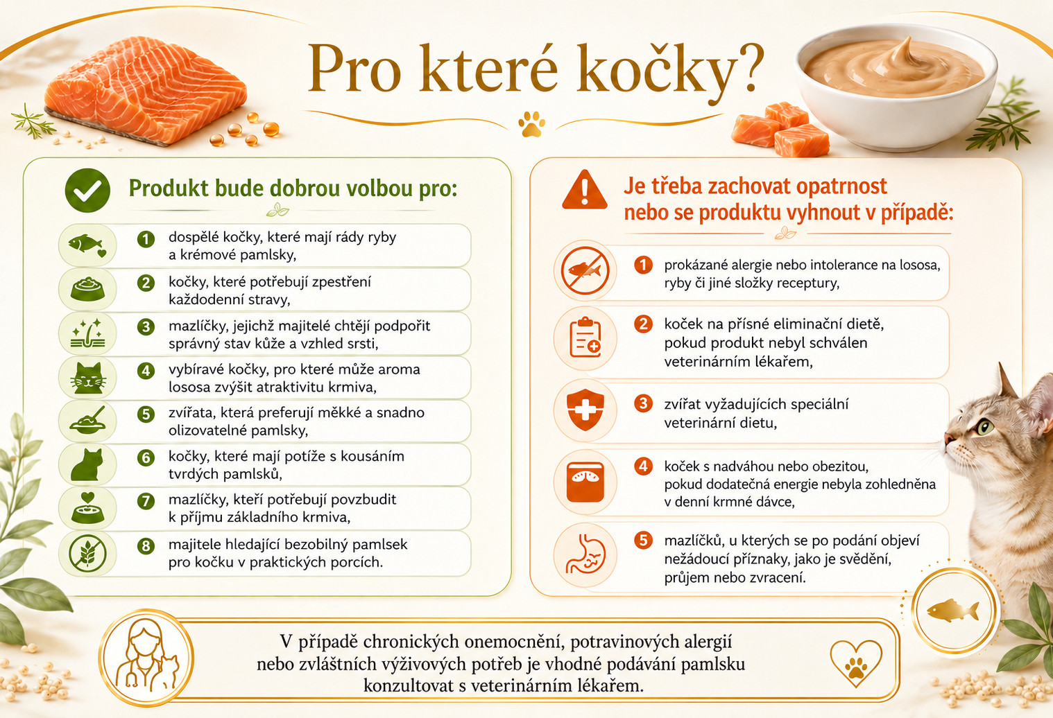 FARMINA N&D Quinoa Cat Skin & Coat Cream with Salmon box mono – pamlsek pro kočku – 4x15g - foto 2